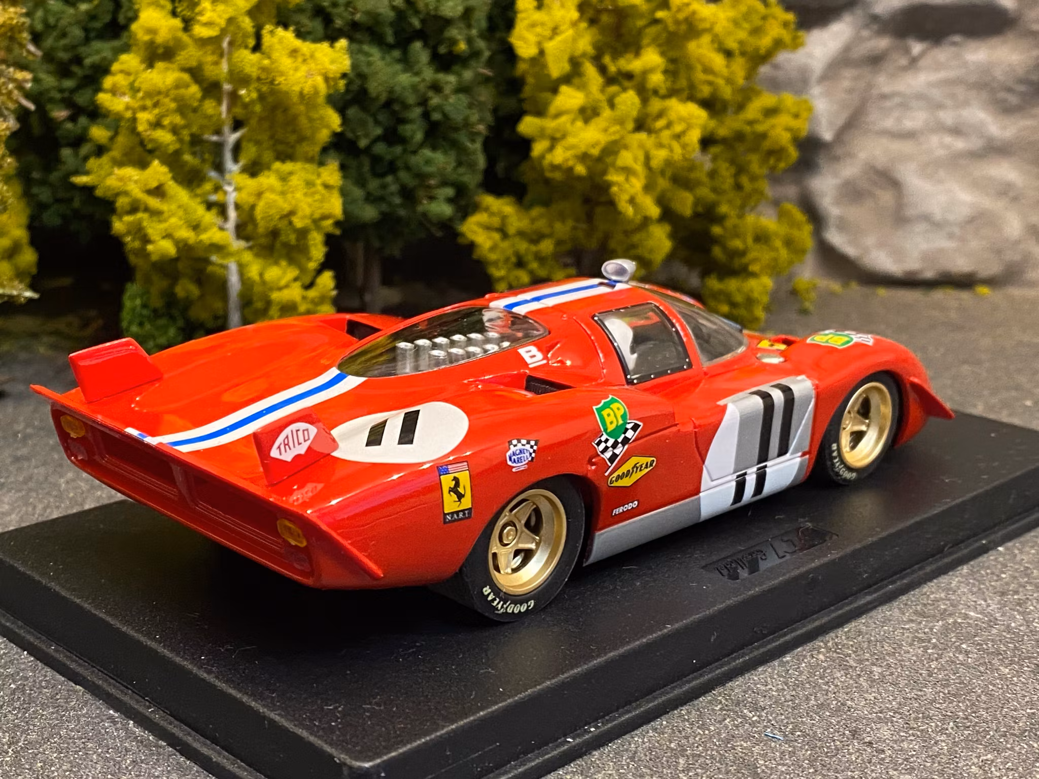 Scale 1/32 Analogue FLY slotcar: Ferrari 512 S Coda Lunga 24h Le Mans 1970