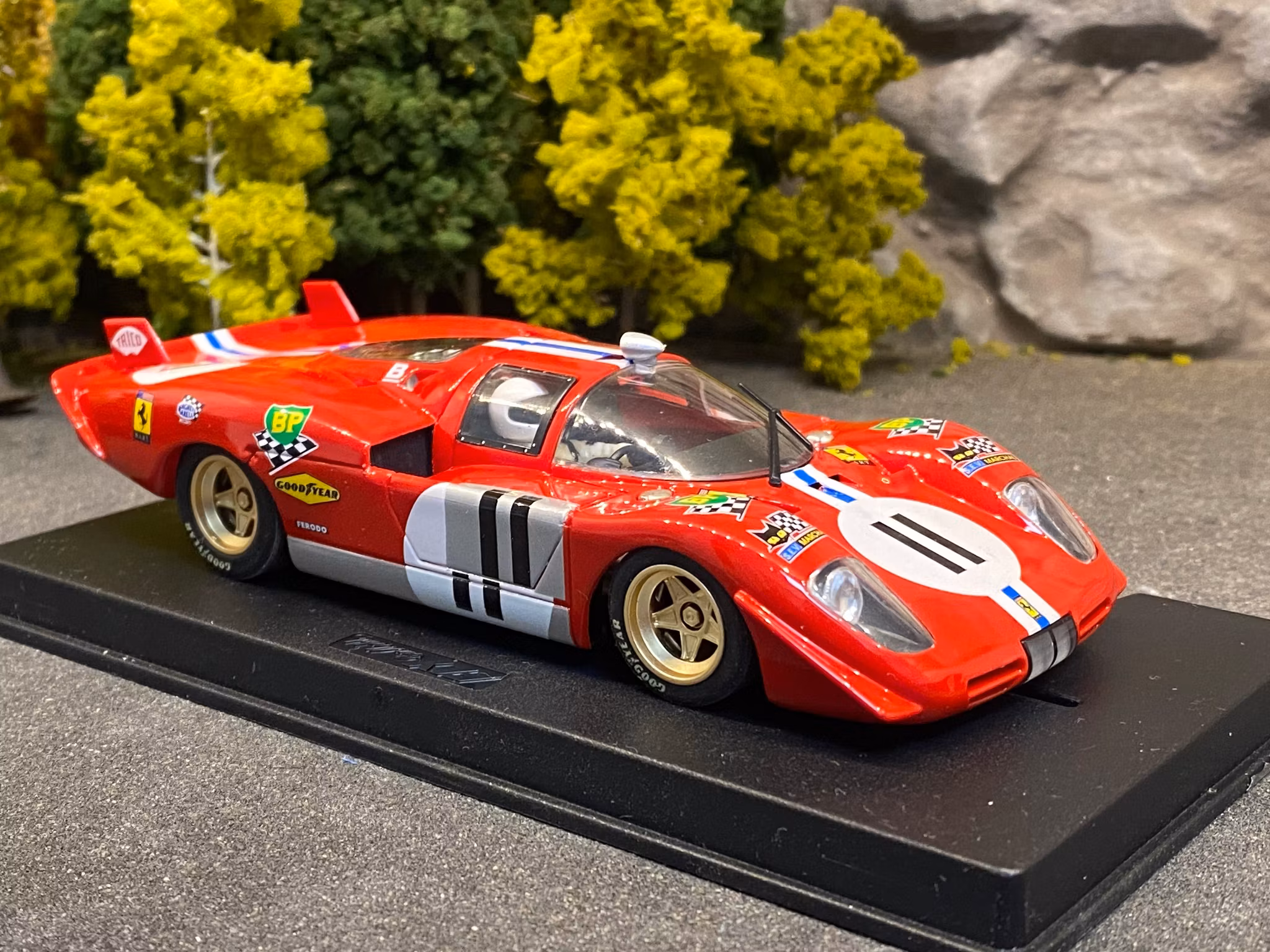 Scale 1/32 Analogue FLY slotcar: Ferrari 512 S Coda Lunga 24h Le Mans 1970