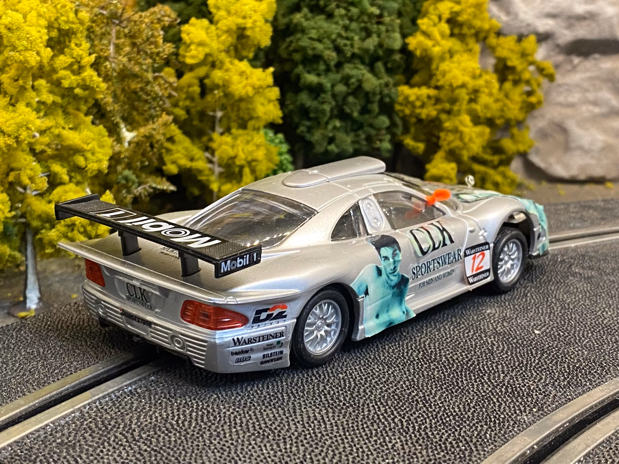 Skala 1/32 Begagnad/Used Analouge slotcar: Mercedes-Benz CLK fr Unknown maker