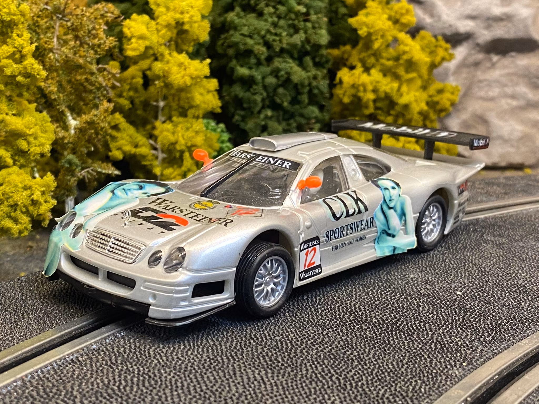 Skala 1/32 Begagnad/Used Analouge slotcar: Mercedes-Benz CLK fr Unknown maker