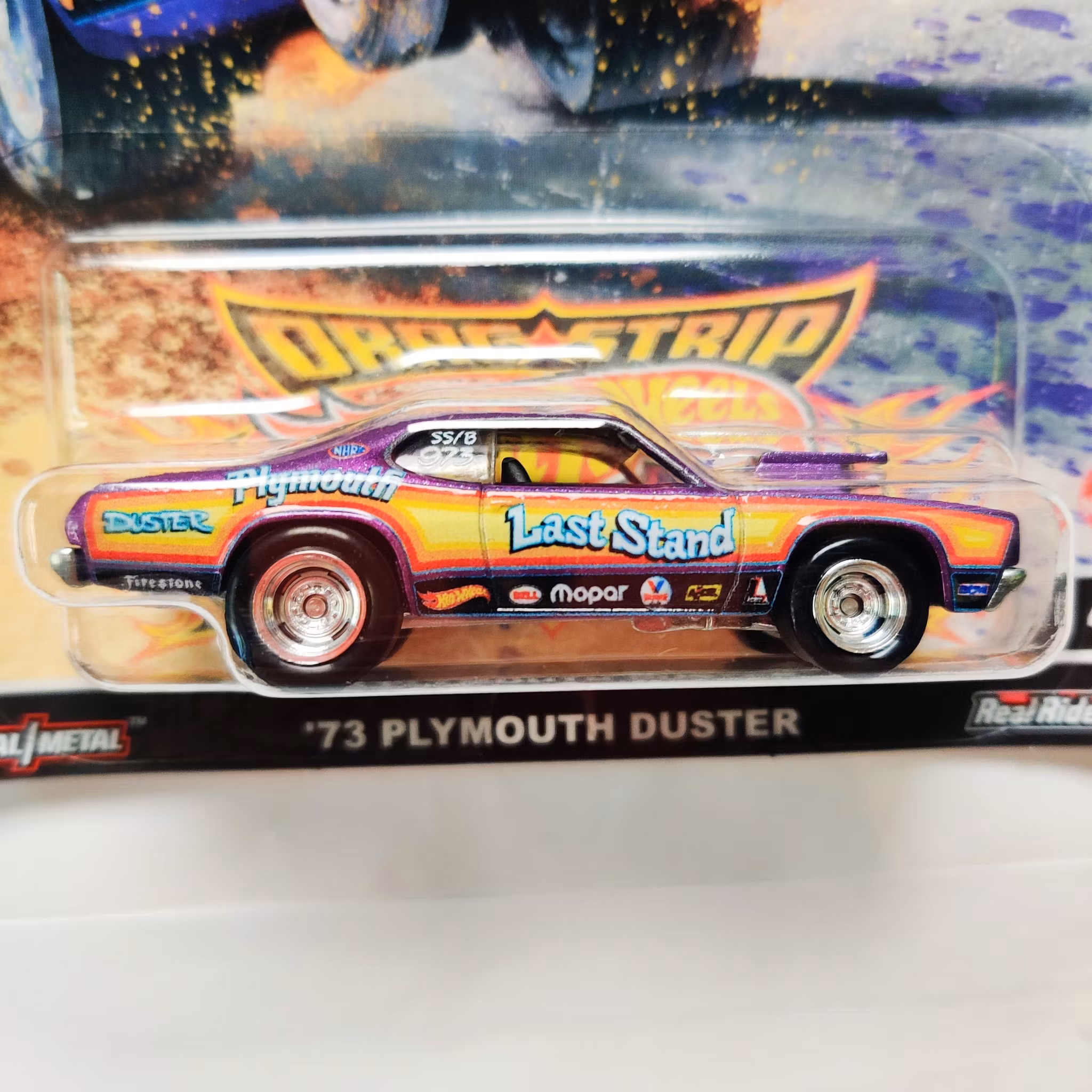Skala 1/64 Hot Wheels Premium, Dragstrip, Plymouth Duster 73' "Last Stand"