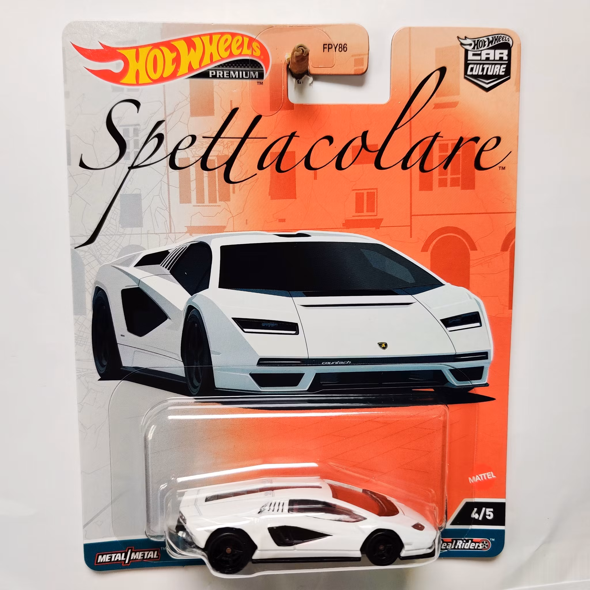 Skala 1/64 Hot Wheels Premium, Spettacolare, Lamborghini Countach LPI 800-4