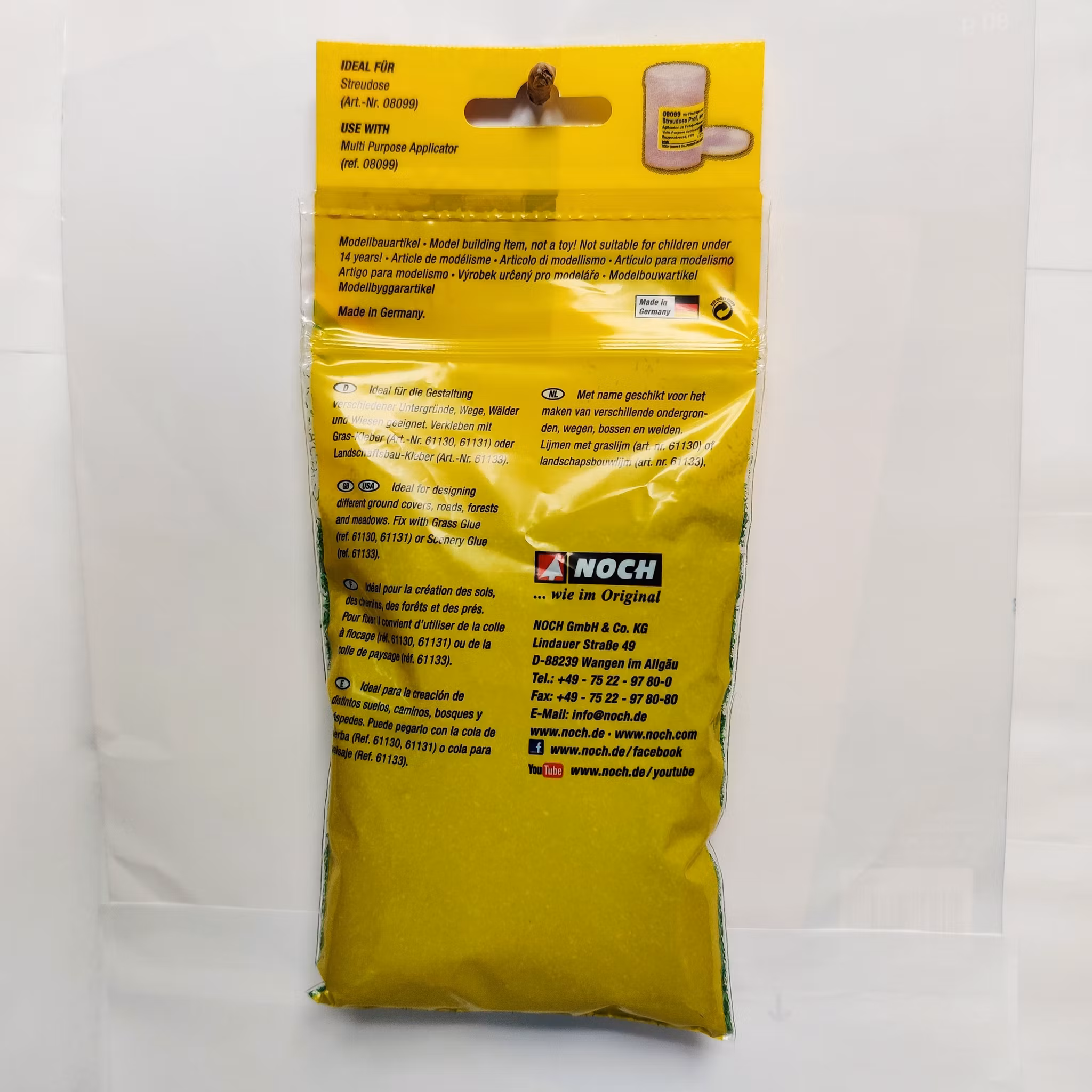 NOCH 08420 Strömaterial Medel Grönt/Scatter material Middle Green 42 gram