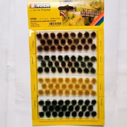 NOCH 07009 Grästuvor/Grass tufts 6mm 104 st/pcs