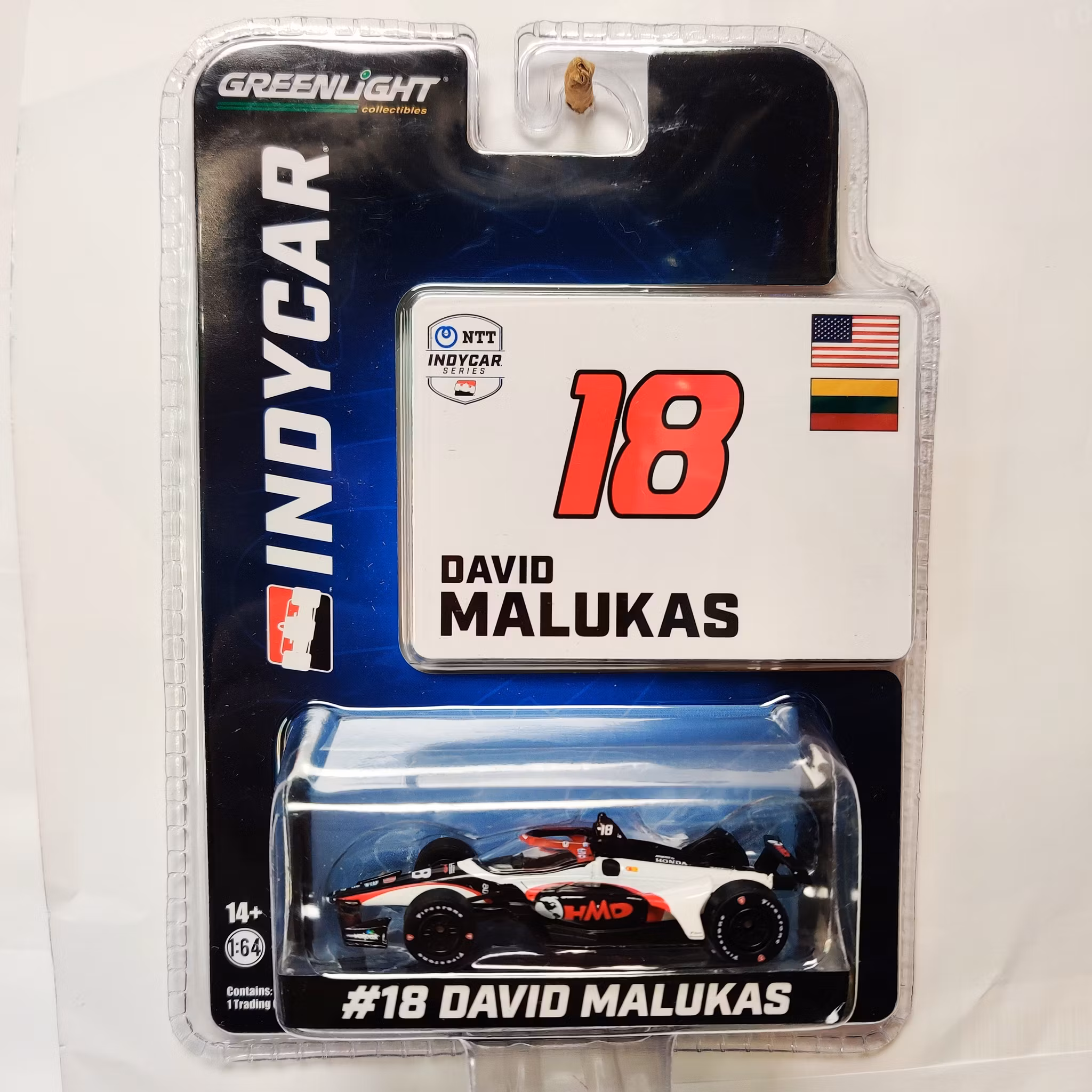 Skala 1/64 Greenlight Indycar #18 David Malukas