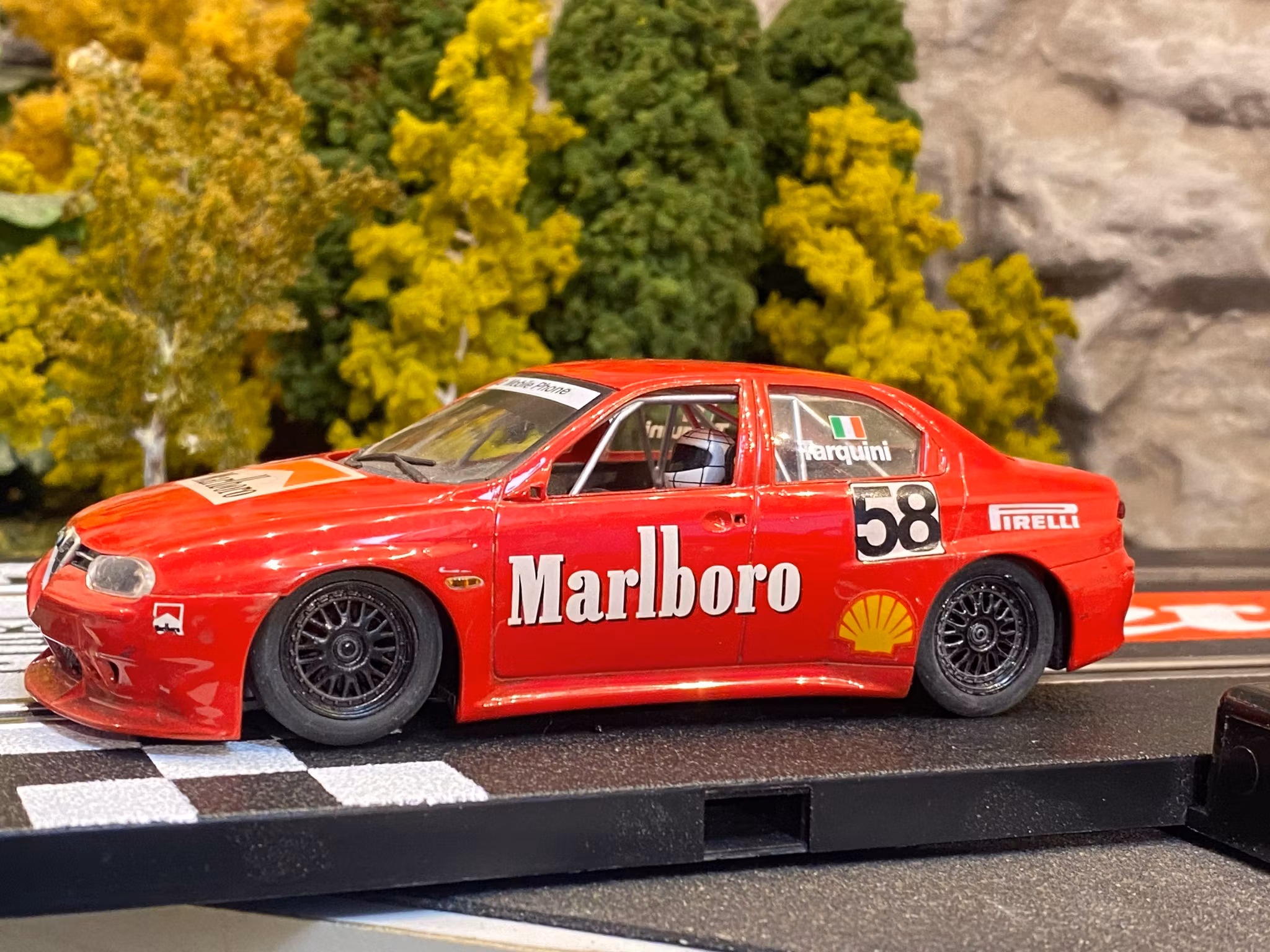 Skala 1/32 Used Analoge slotcar: Alfa Romeo 156 GTA fr FLY Car Model