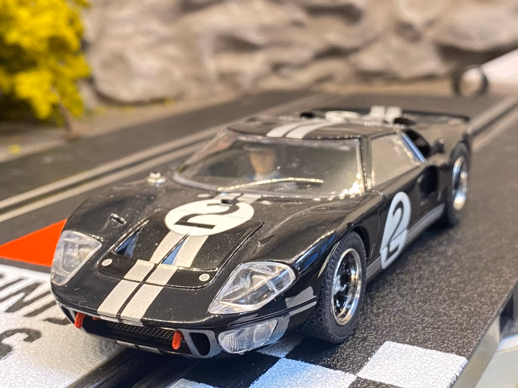 Skala 1/32 Used Analoge slotcar: Ford GT40 #2, Black fr Scalextric