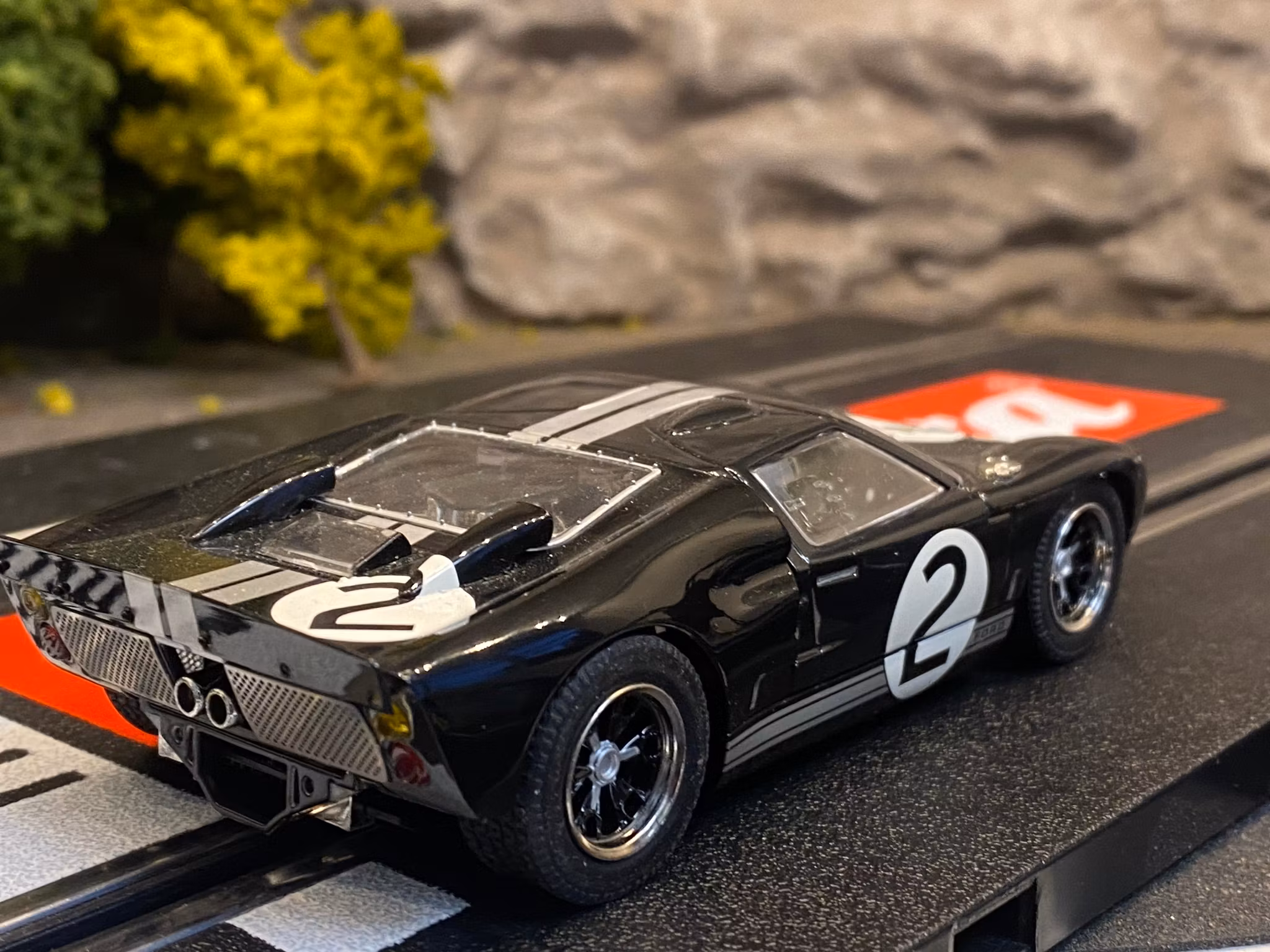 Skala 1/32 Used Analoge slotcar: Ford GT40 #2, Black fr Scalextric