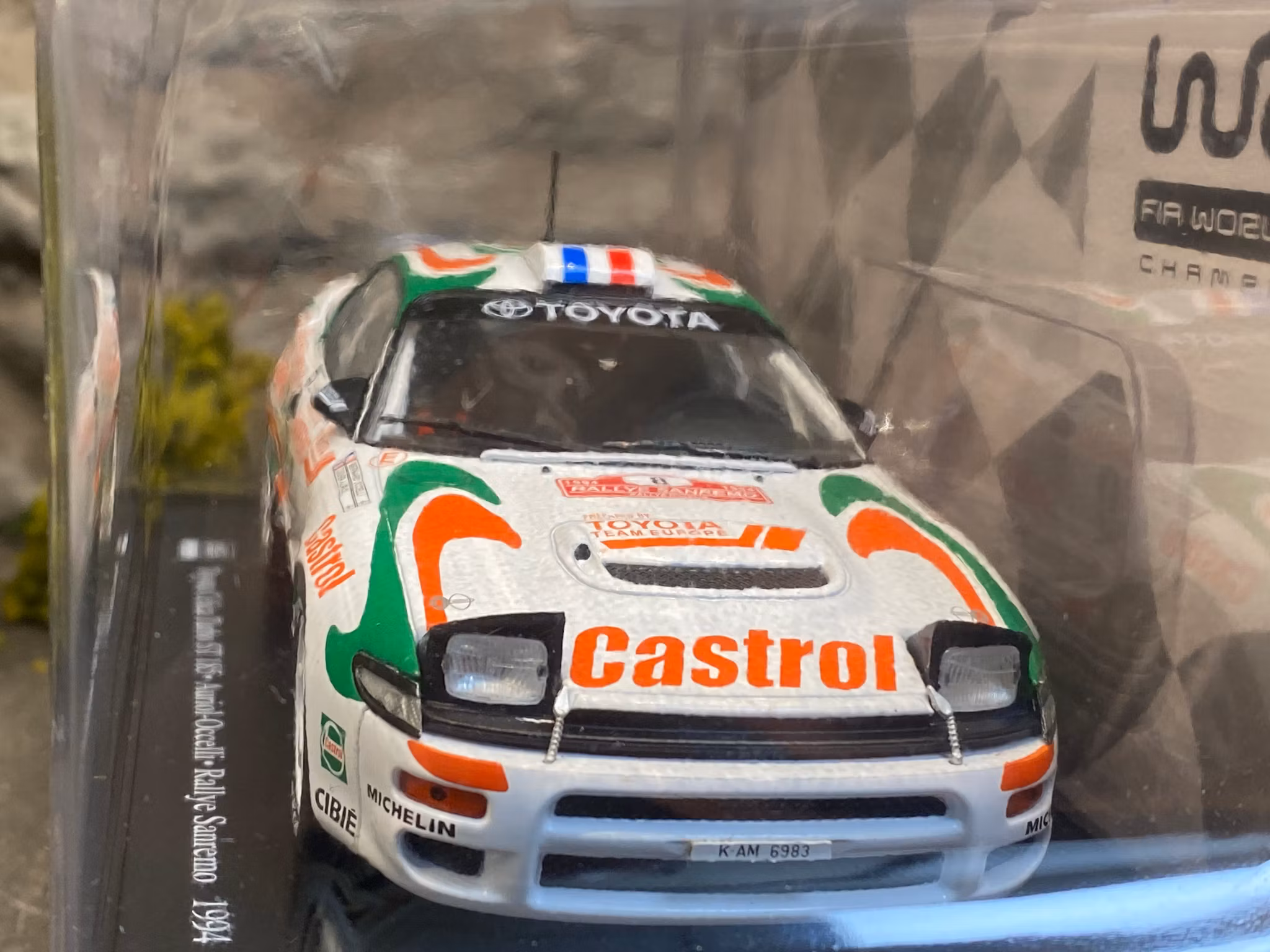 Skala 1/24 Toyota Celica Turbo ST 185 Auriol/Occelli, Rallye Sanremo 1994' fr Hachette
