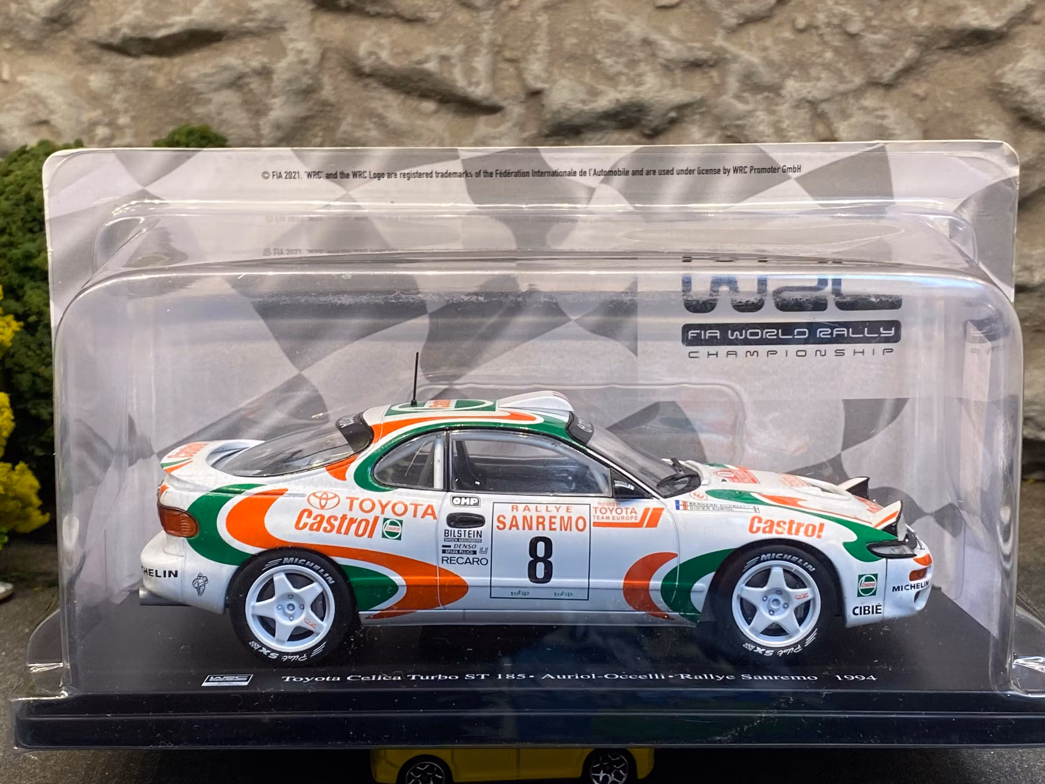 Skala 1/24 Toyota Celica Turbo ST 185 Auriol/Occelli, Rallye Sanremo 1994' fr Hachette