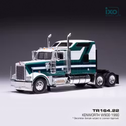 Skala 1/43 NYHET! Kenworth W900, 1990 Green/white, fr IXO Models