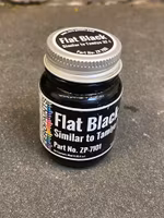 Zero Paints, acryllic paint 30ml: Flat Black (Similar to Tamiya XF-1)ZP-7101