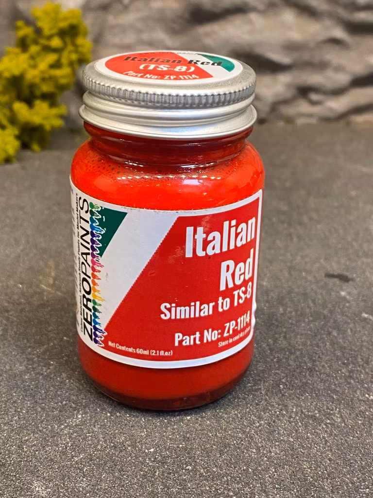 Zero Paints, Acryllic paint 60ml: Italian Red - Similar to TS-8, ZP-1114