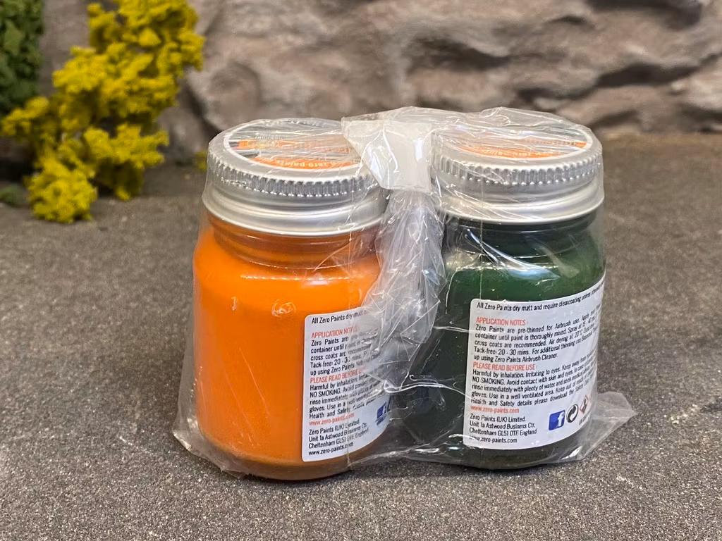 Zero Paints, Acryllic paint 2x30ml: Green & Orange Jägermeister, ZP-1272