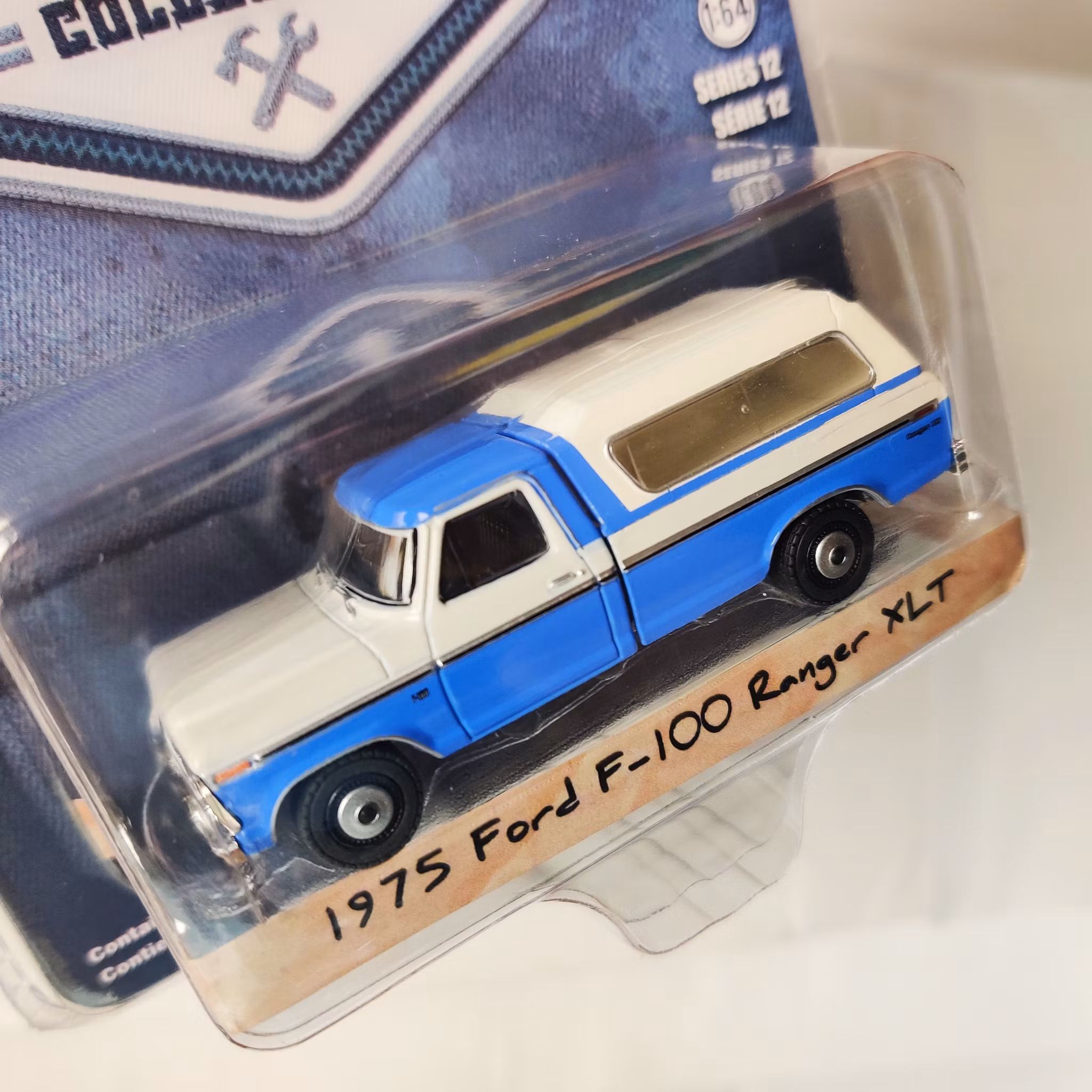 Skala 1/64 Greenlight "Blue Collar" Ford F-100 Ranger XLT 75' Ser.12 Lim.Ed