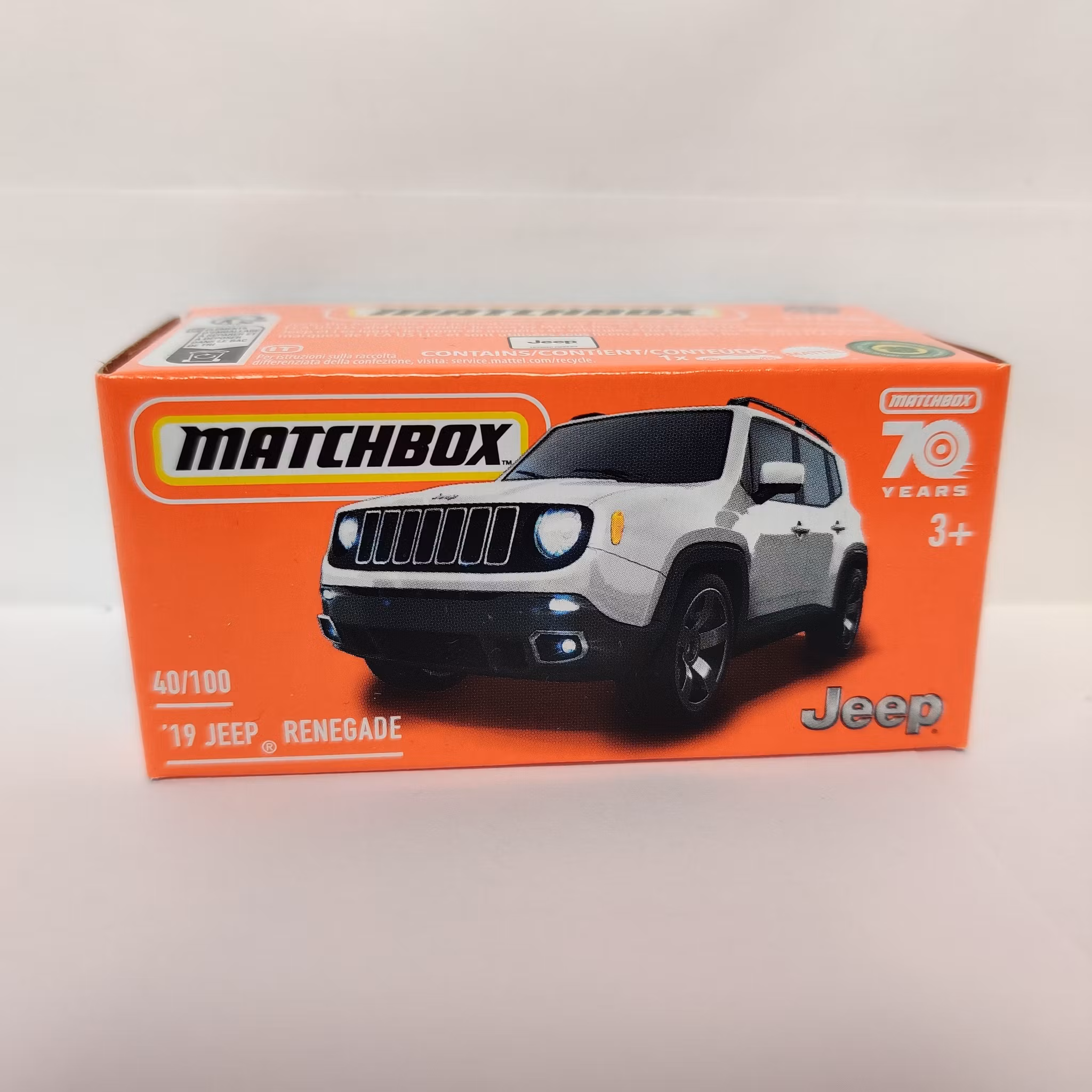 Skala 1/64 Matchbox 70 years - Jeep Renegade 2019