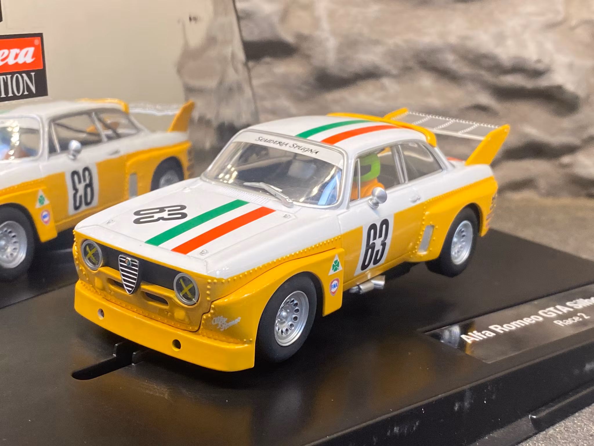 Skala 1/32 Analog Slotcar fr Carrera: Alfa Romeo GTA Silhouette, Race 2