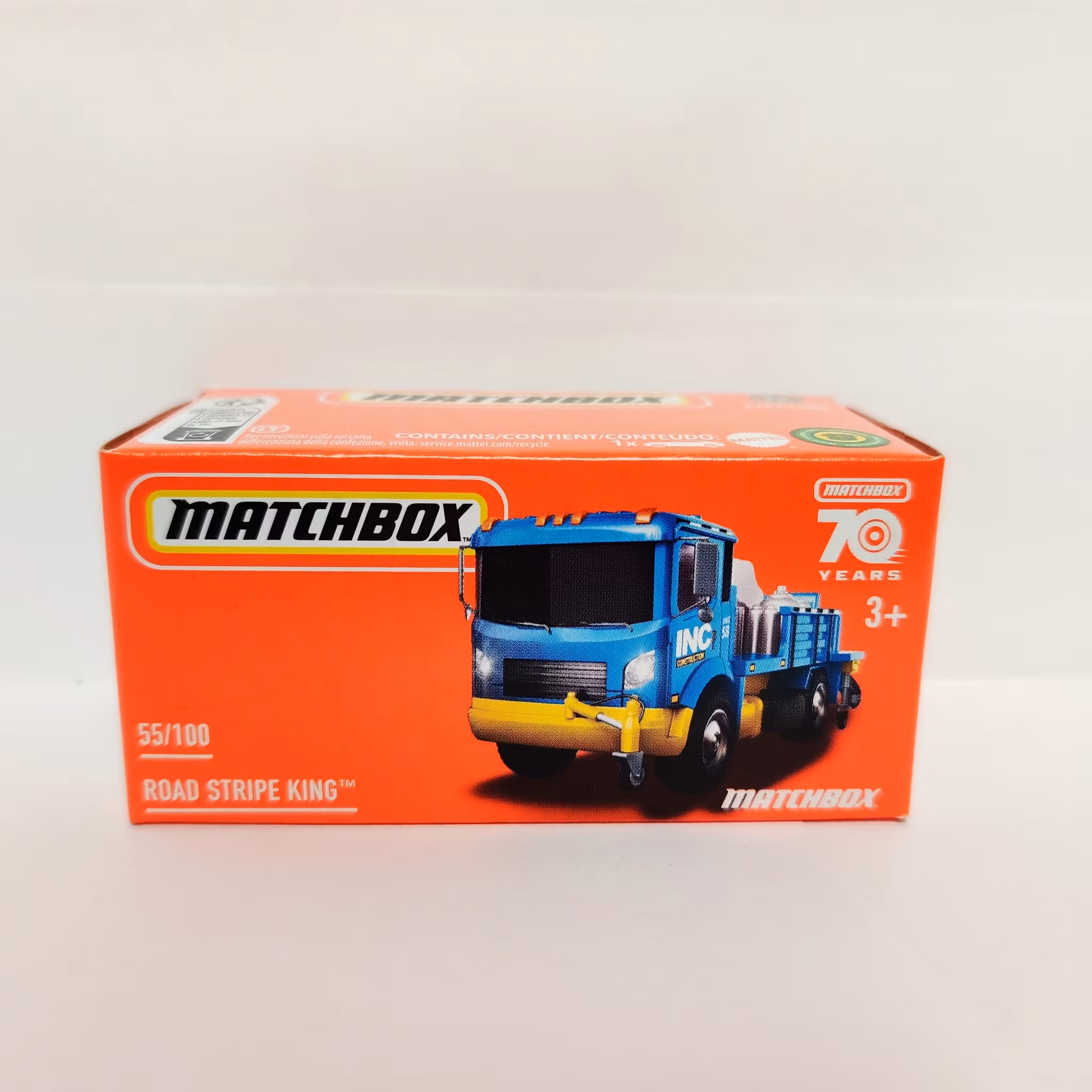 Skala 1/64 Matchbox 70-years: ROAD STRIPE KING