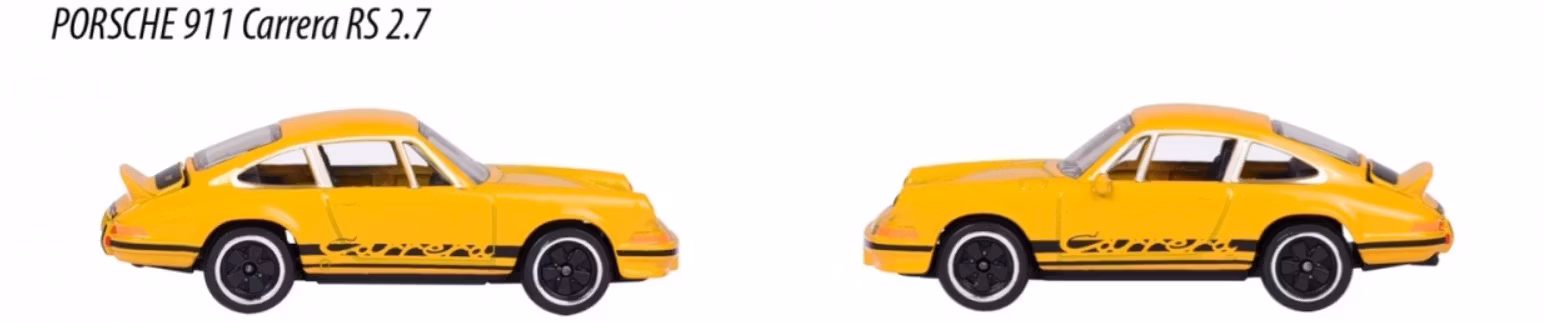 Skala 1/64 Porsche 911 Carrera RS 2,7 fr Majorette - Porsche Edition