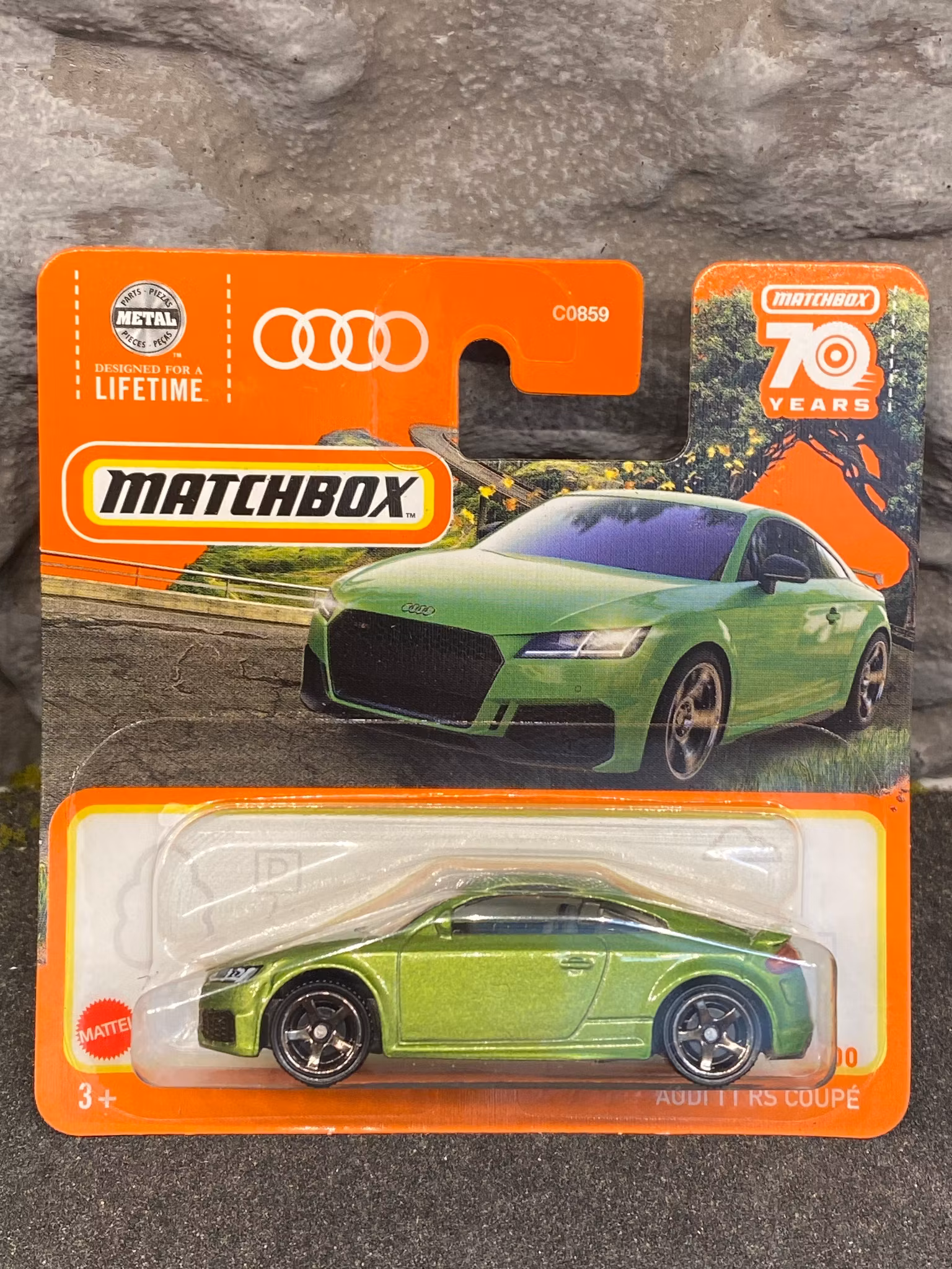 Skala 1/64 Matchbox 70 years - Audi TT RS Coupé 19' Green