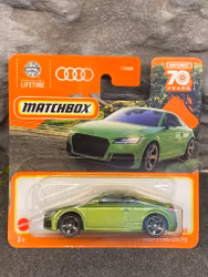 Skala 1/64 Matchbox 70 years - Audi TT RS Coupé 19' Green