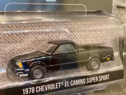 Skala 1/64 Black Bandit fr Greenlight: Chevrolet El Camino Super Sport 78'