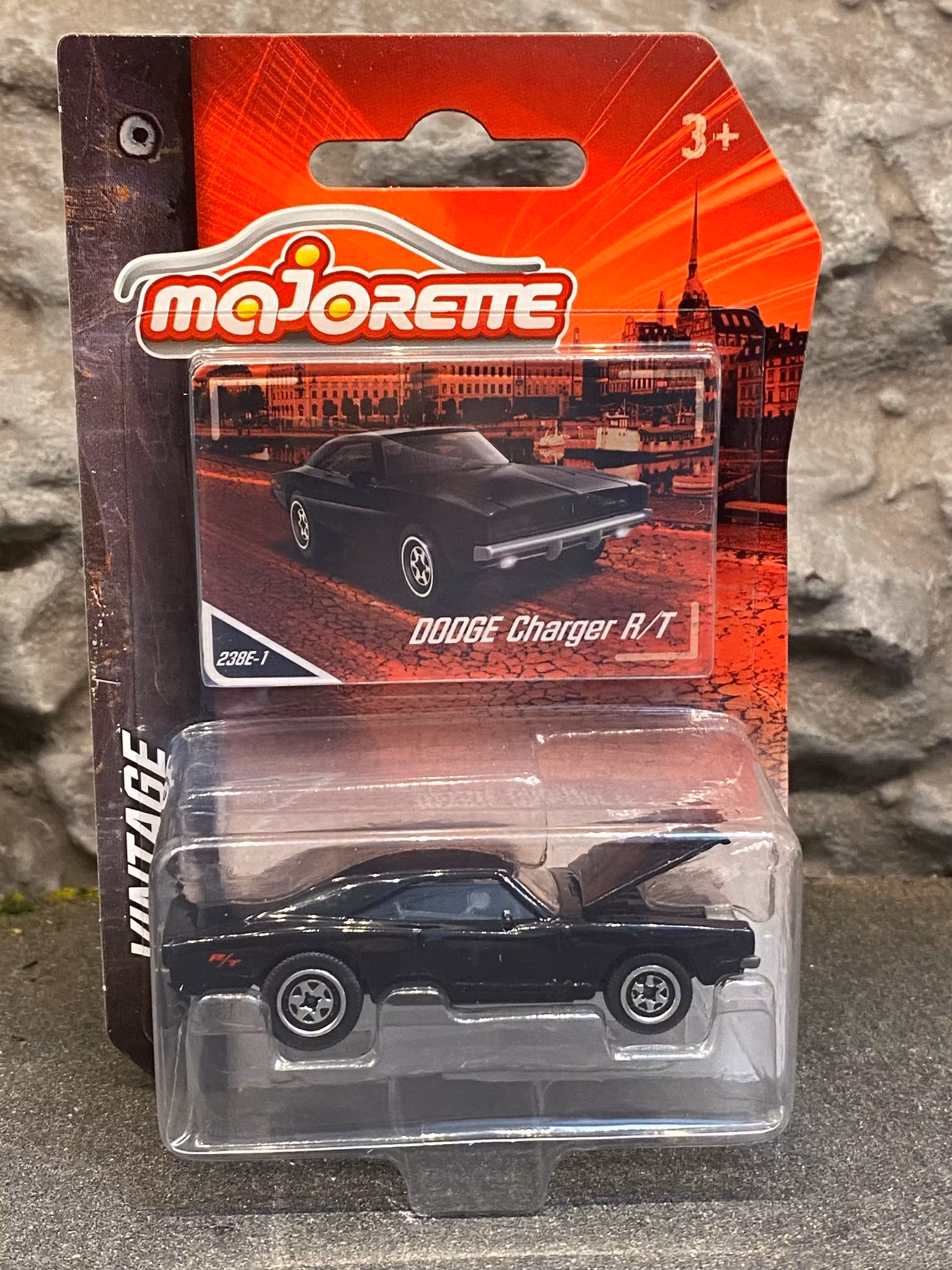 Skala 1/64 Dodge Charger R/T fr Majorette - Vintage