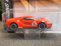Skala 1/64 fr Majorette - Racing Cars: Ford GT, #16, Red w golden stripes