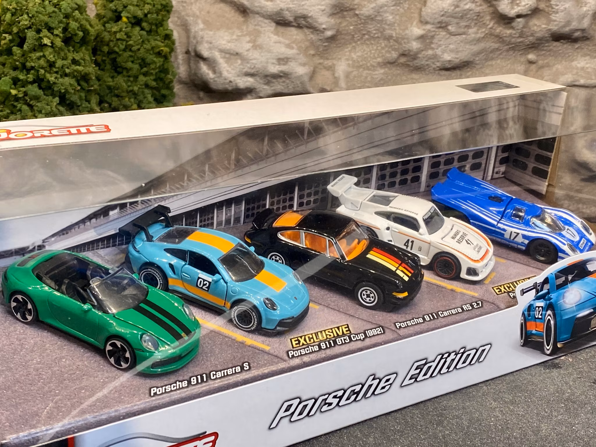 NEW! Skala 1/64 fr Majorette - Porsche Edition 5-pcs Giftpack/Present-set