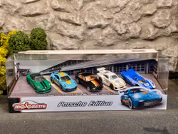 NEW! Skala 1/64 fr Majorette - Porsche Edition 5-pcs Giftpack/Present-set