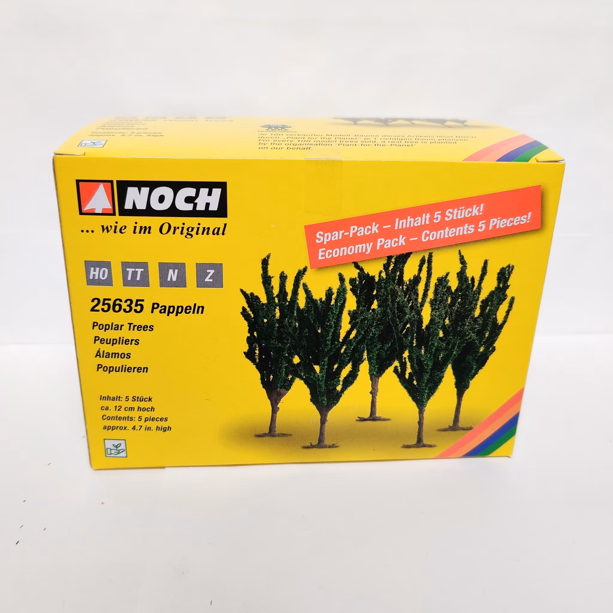 NOCH 25635 H0 TT N Z Poppel träd/Poplar 5 stycken/pcs