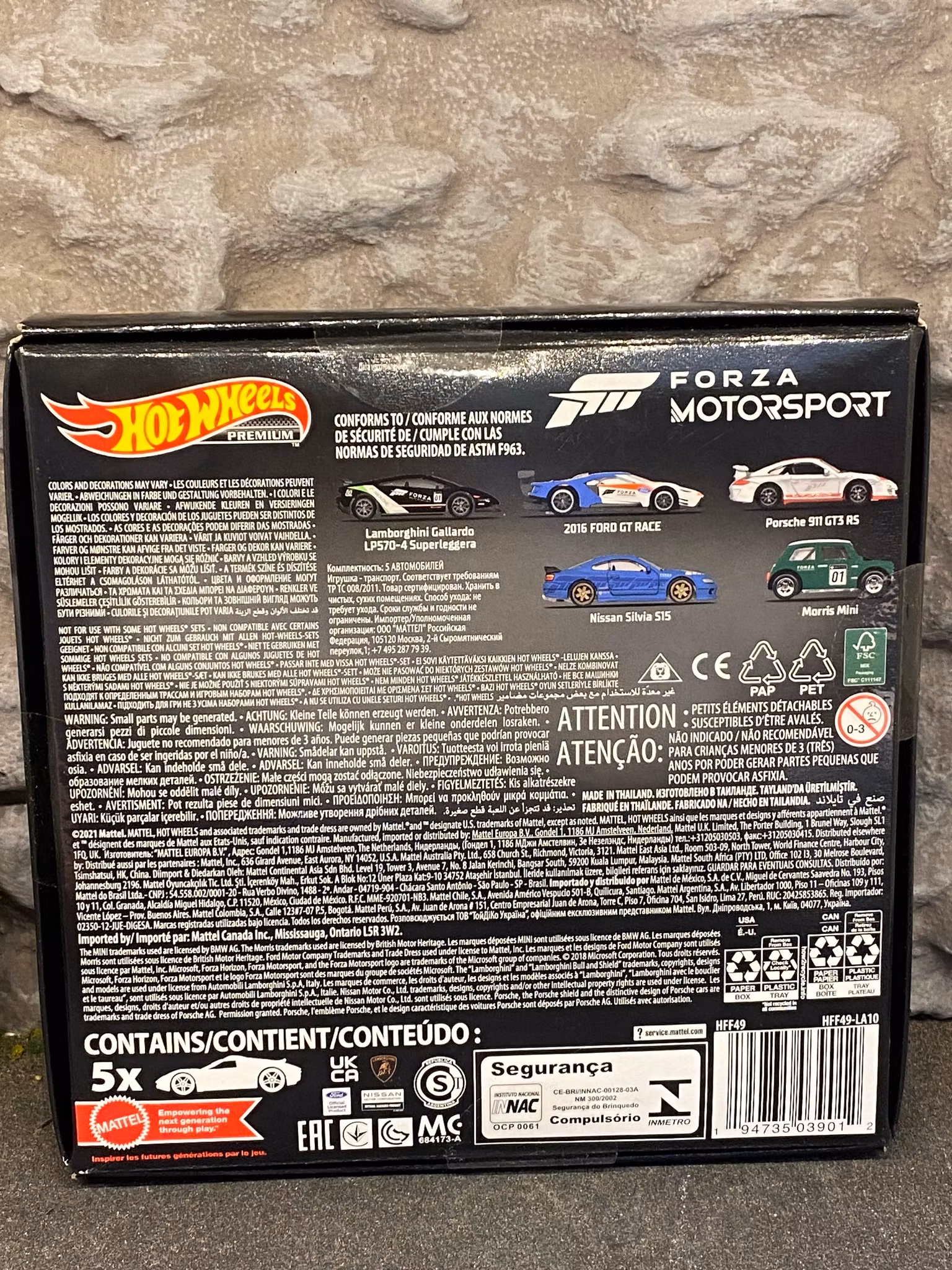 Skala 1/64 Hot Wheels PREMIUM - Forza Motorsport  5-pack, HFF49-LA10