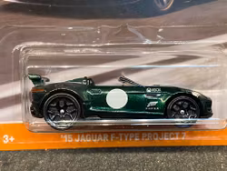 Skala 1/64 Hot Wheels, Forza - Jaguar F-type Project 7 15', British R green