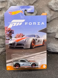 Skala 1/64 Hot Wheels, Forza - Alfa Romeo8C Competizione, Silver/red