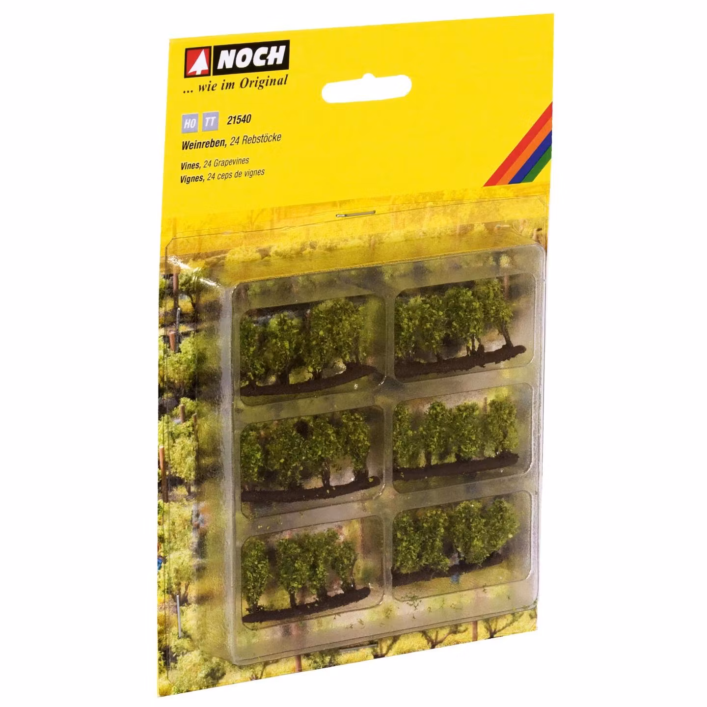 NOCH 21540 H0 TT Vinstockar Vinbuske/Vines 6 (x4) stycken/pcs