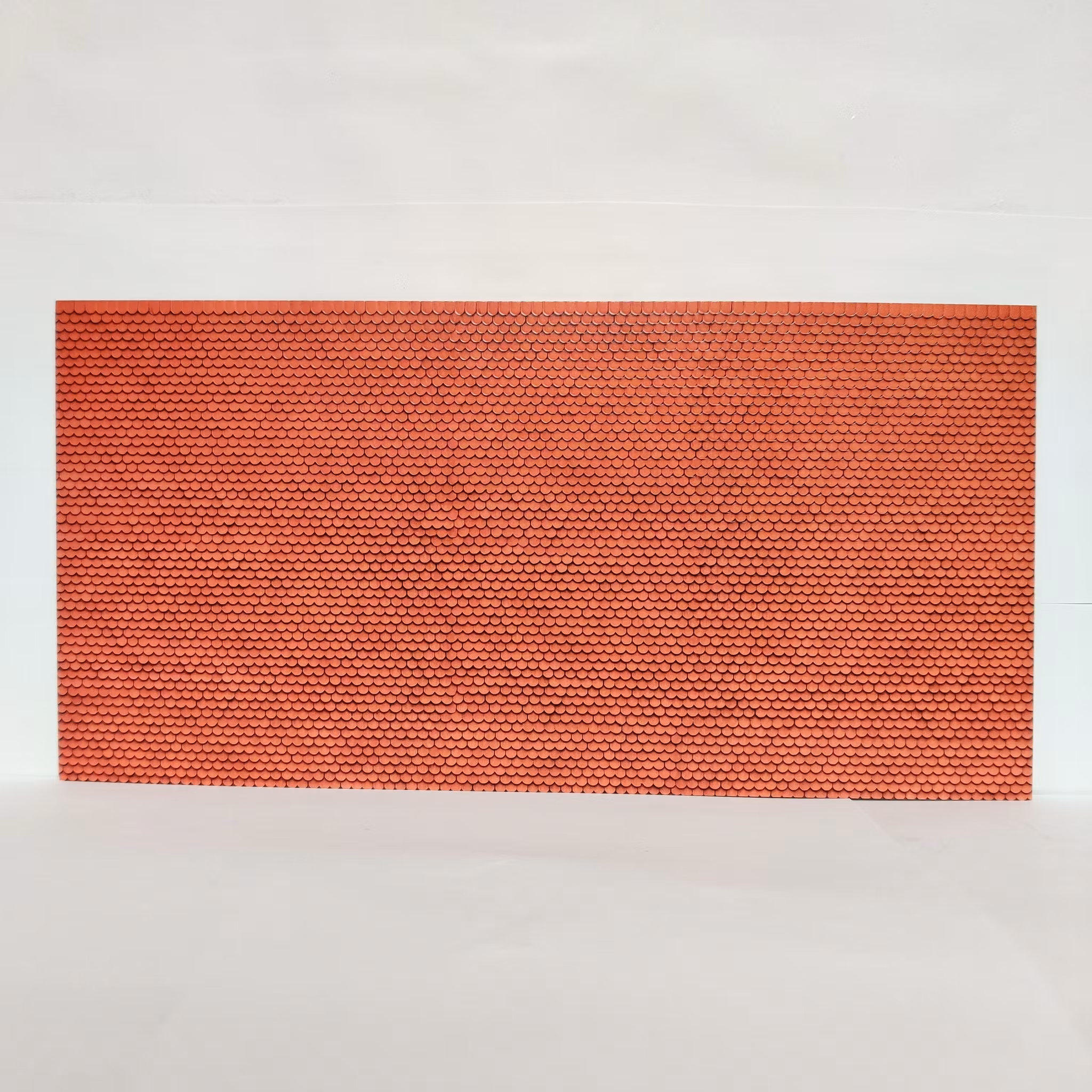 NOCH 56690 röda plattor/Plain Tile, red - 3D Cardboard Sheet 25x12,5 cm f H0 & TT