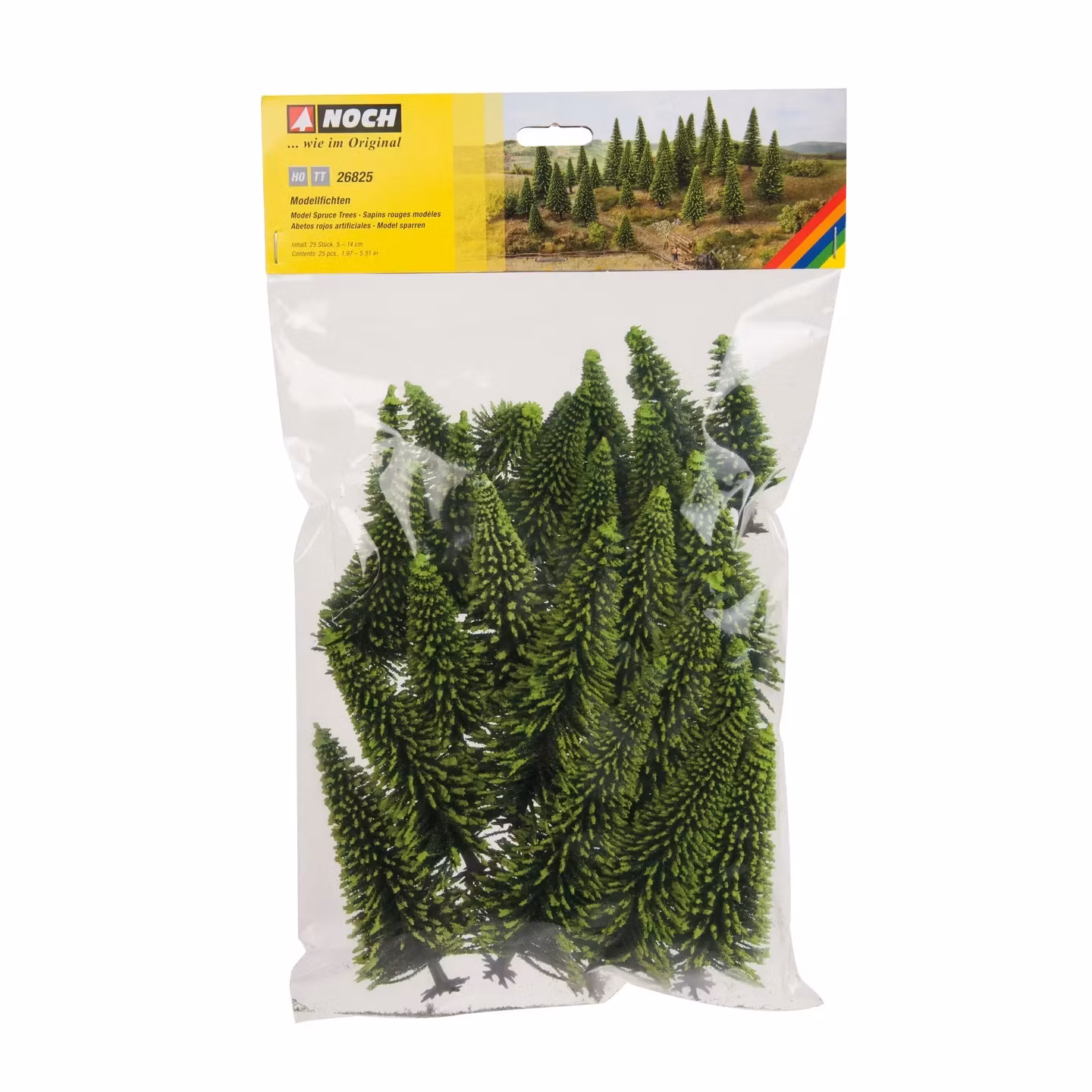 NOCH 26825 H0 TT Granar/Model Spruce Trees 25 stycken/pcs