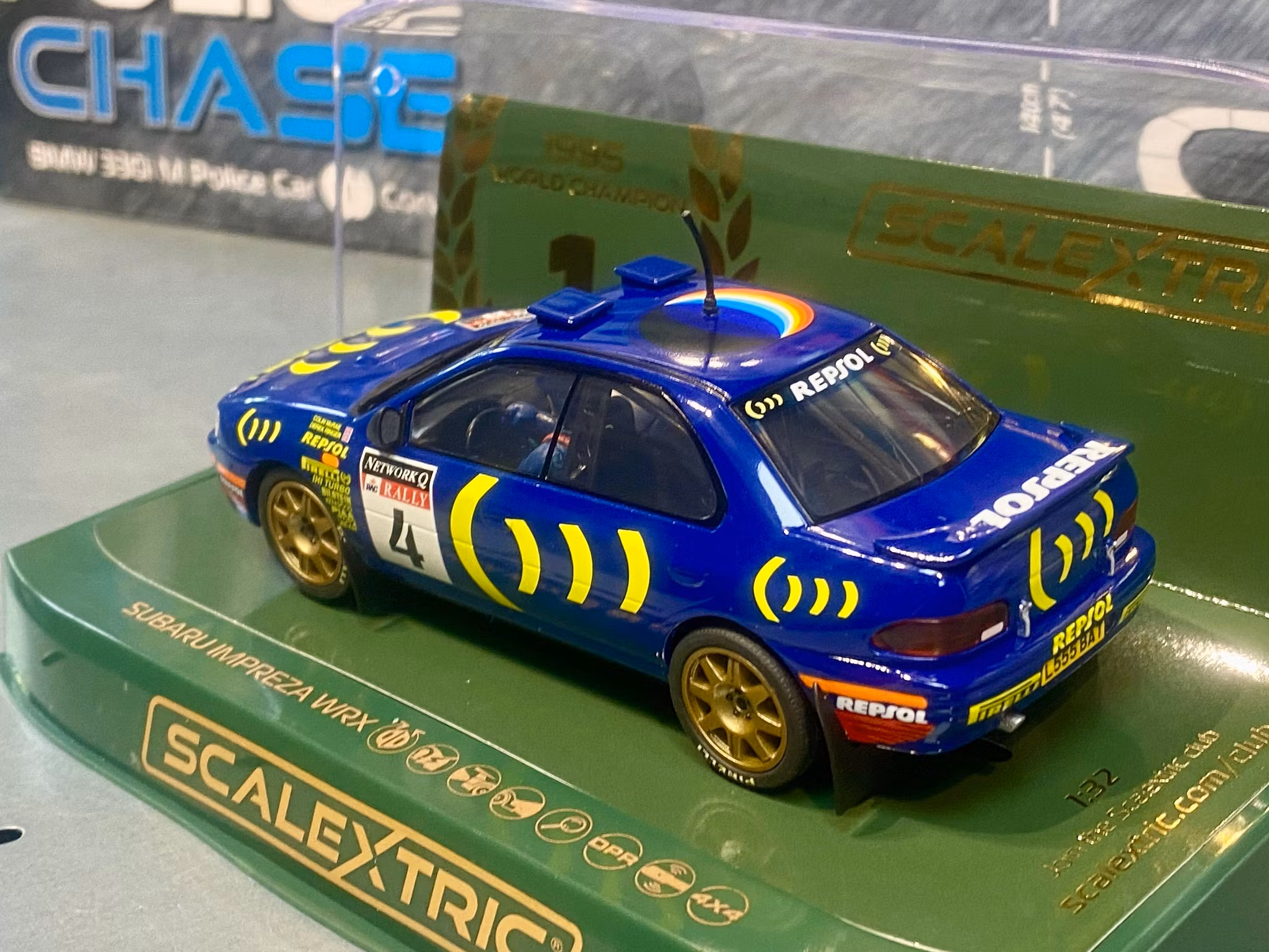Skala 1/32 An. Scalextric Slot car: Subaru Impreza WRX 4x4 1995'