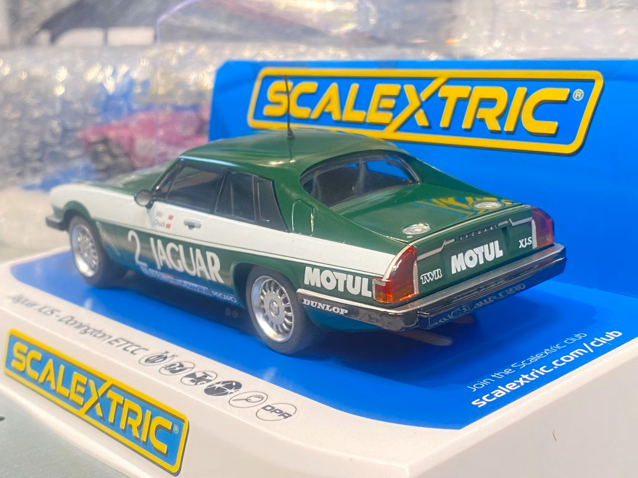 Skala 1/32 Scalextric Slotcar: Jaguar XJS - Donington ETCC