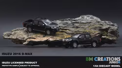 Skala 1/64 Isuzu D-Max 2016 LHD, Black fr BM Creations