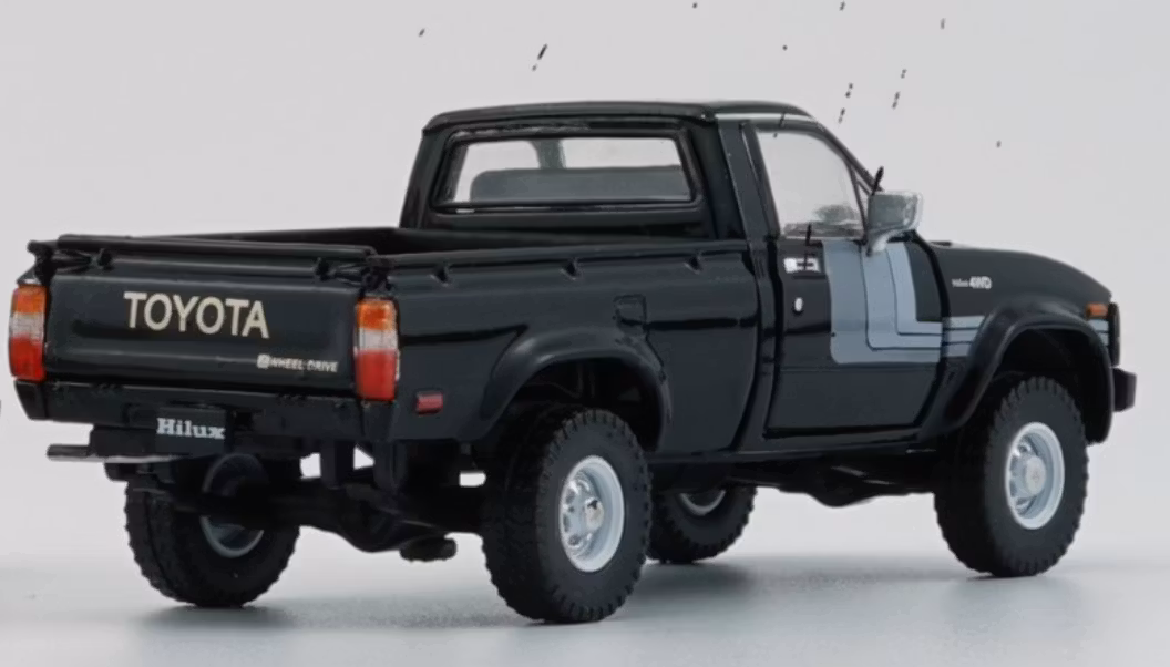 Skala 1/64 Toyota Hilux 1980 LHD, Black fr BM Creations