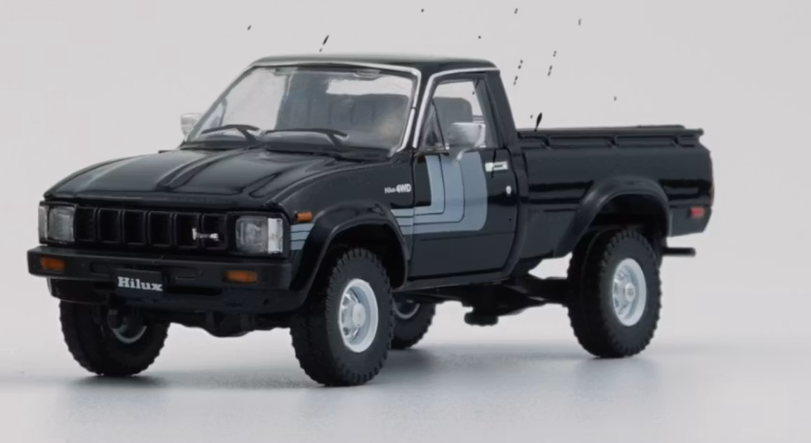Skala 1/64 Toyota Hilux 1980 LHD, Black fr BM Creations