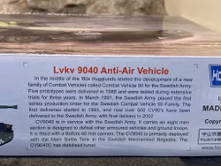 Skala 1/35 Model kit Stridsfordon 90, Lvkv 9040 Ani-Air Vehicle fr Hobby Boss