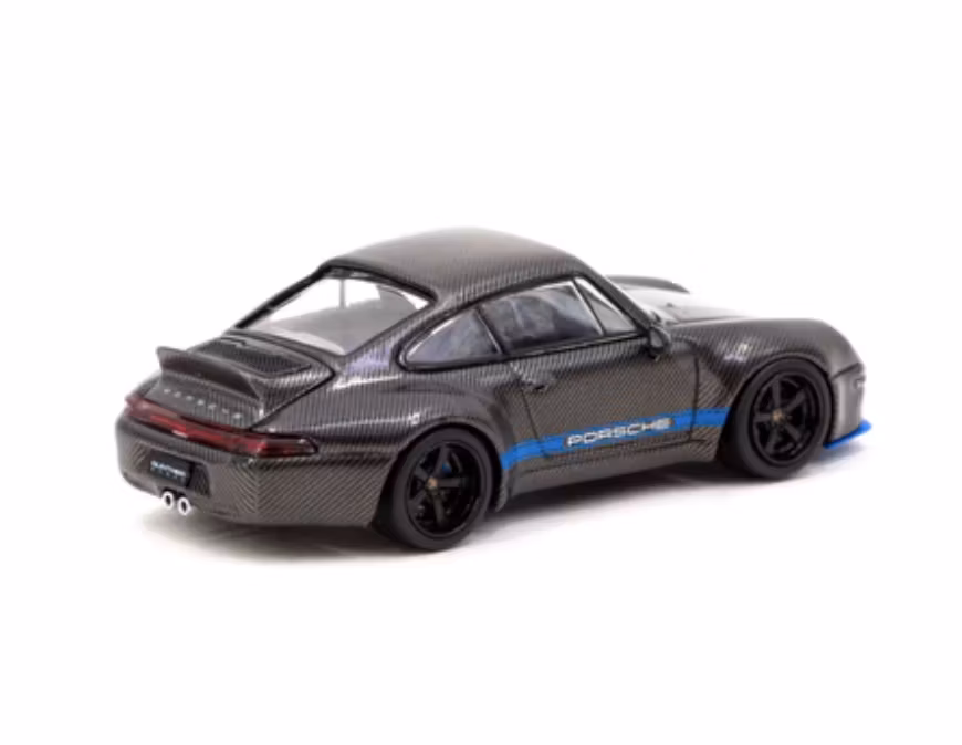 Skala 1/64 993 Remastered By Gunther Werks - Black Carbon Fiber, Tarmac Works