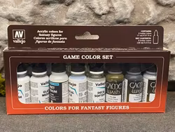 Vallejo Set of 5 auxliaries and 3 washes, Set 8 bottles á 17ml, 73999