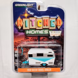 Skala 1/64 Greenlight "Hitched Homes" 1958 Siesta Travel Trailer S14