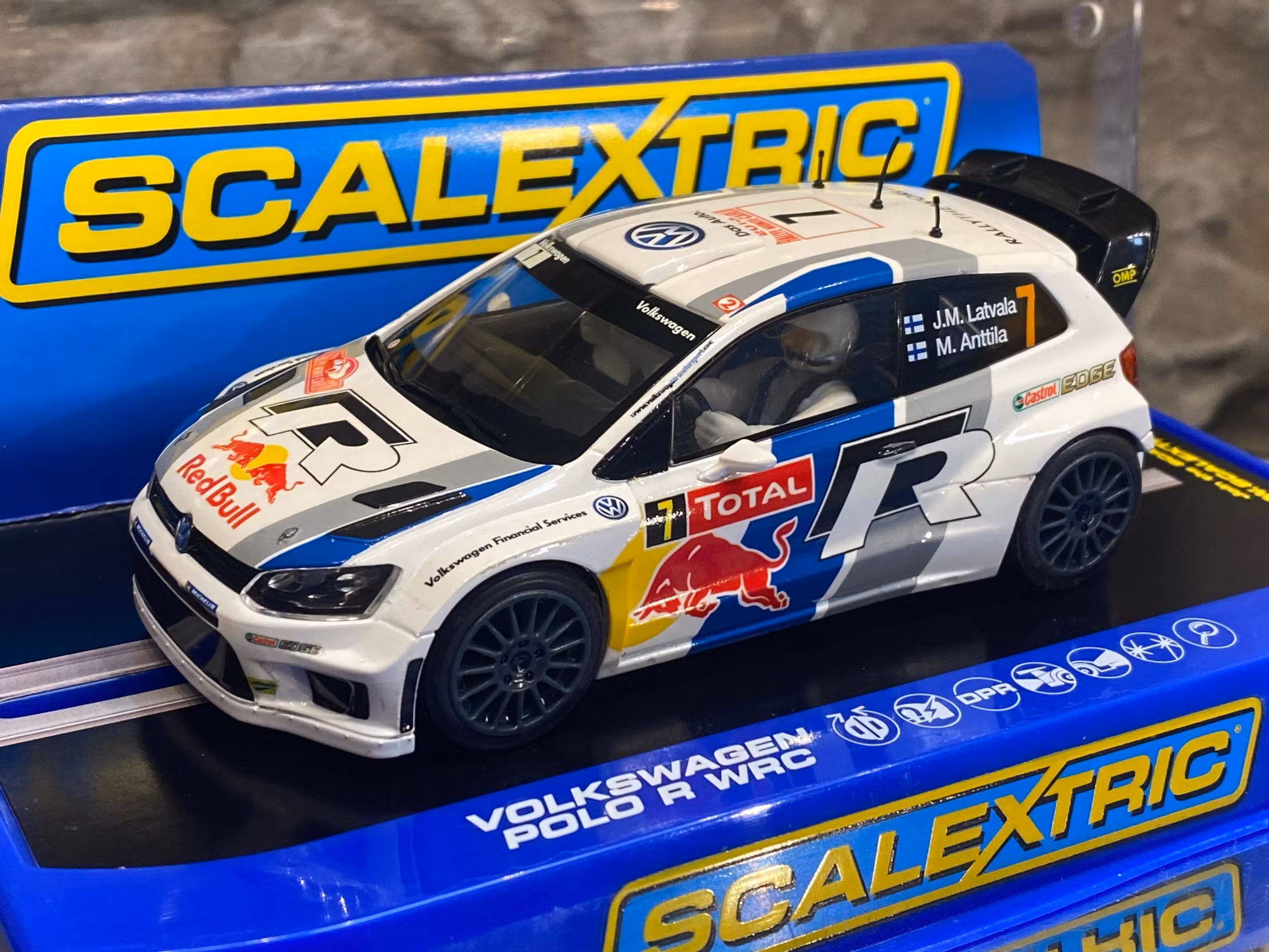 Skala 1/32 An. Slotcar - Volkswagen Polo R WRC, Latvala/Antila fr Scalextric