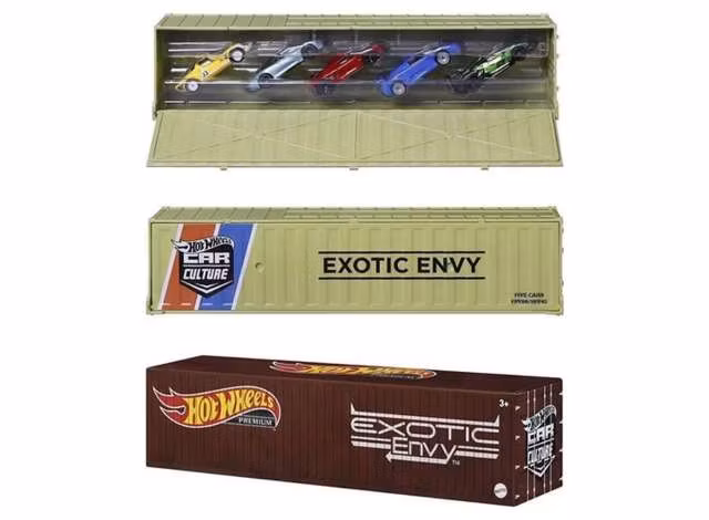 Skala 1/64 Hot Wheels Premium, "Exotic Envy" - 5 selected Cars