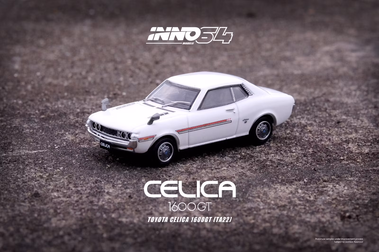 Skala 1/64 TOYOTA CELICA 1600GT (TA22) White fr Inno 64