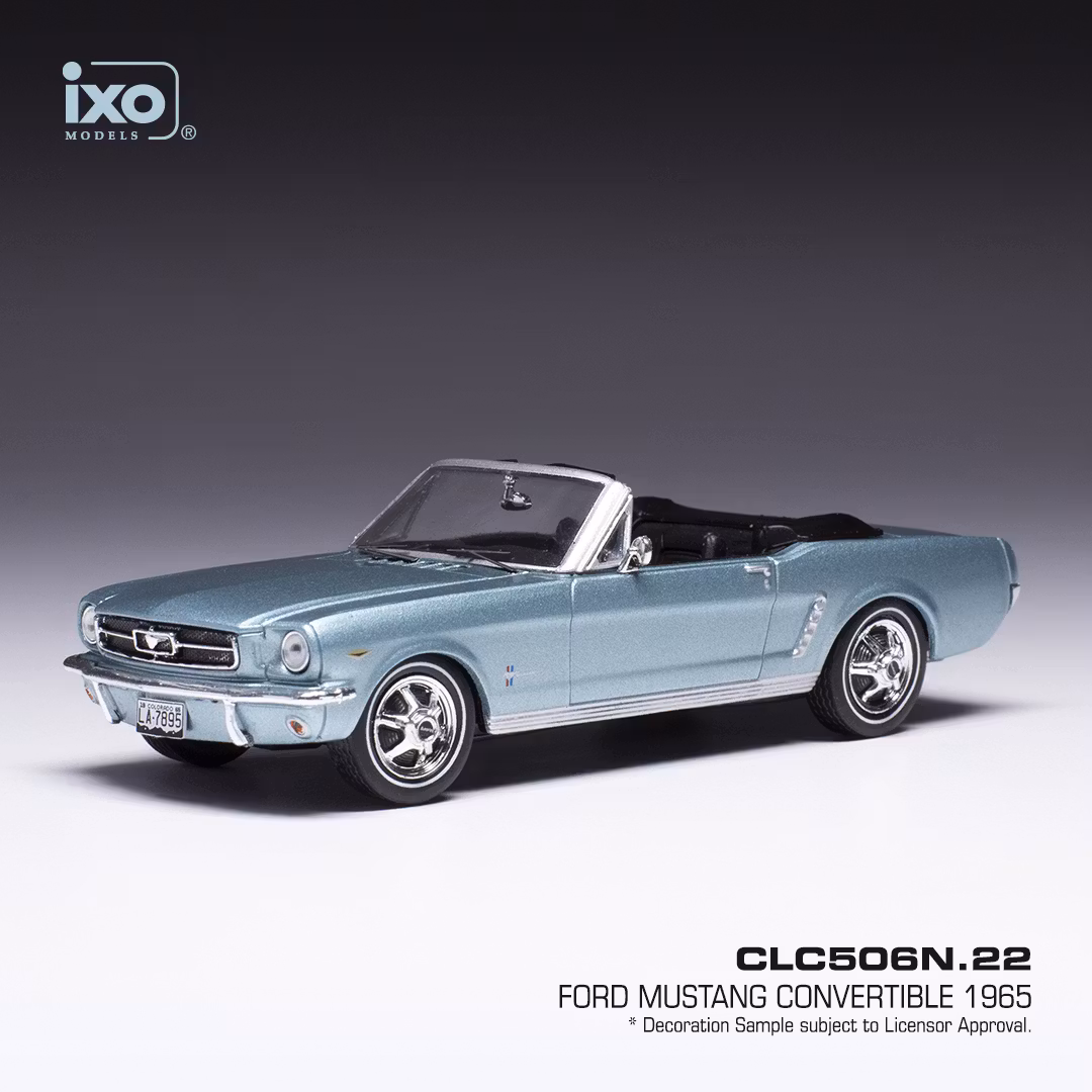 Skala 1/43 FORD MUSTANG Convertible 1965, Blue met. fr IXO Models